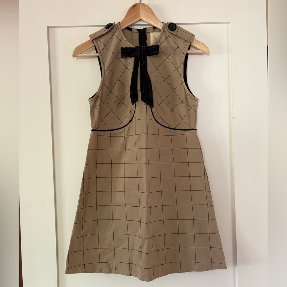 RARE Dear Creatures Check Dress - Size XS!
